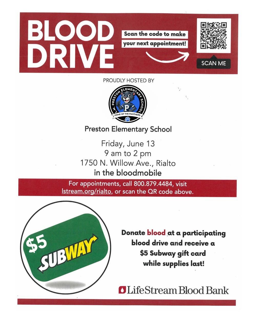  blood drive